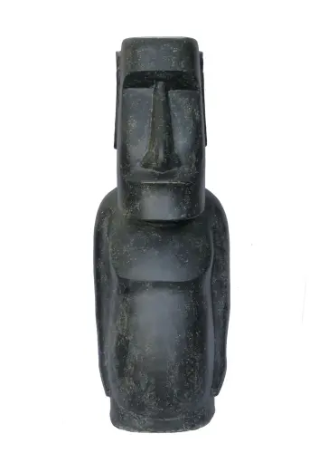 Product image of the product “Moai full body, 127cm Height | Cast stone, handcrafted & coloured ”